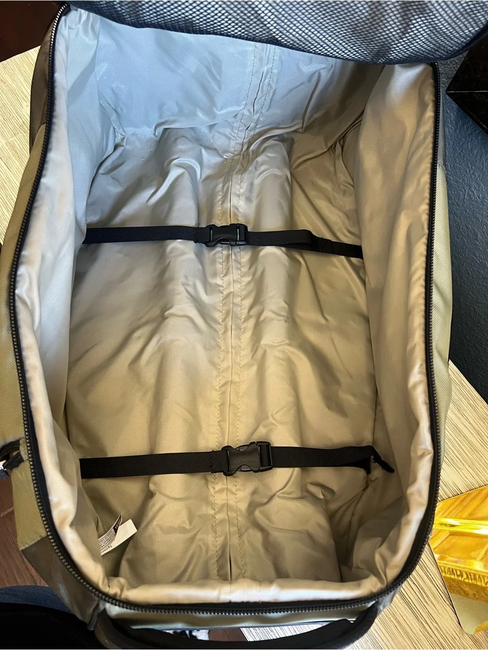 REI Olive/Tan Rolling Travel Backpack with Telescopic Handle